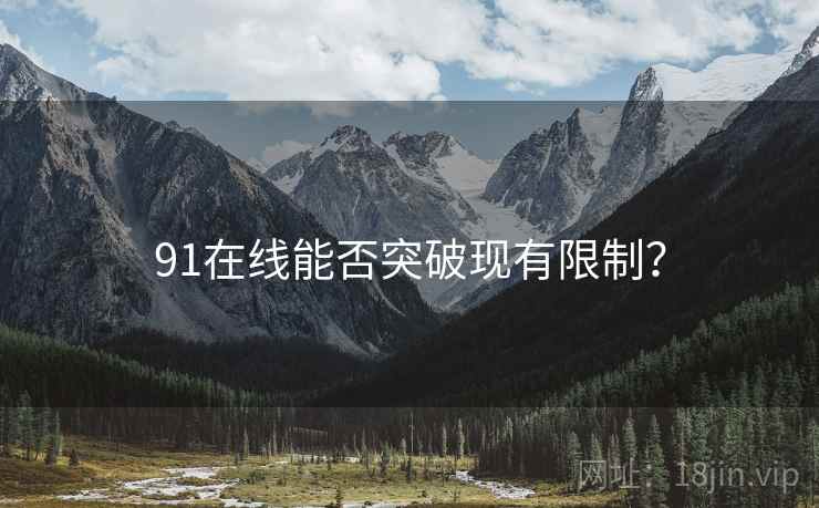 91在线能否突破现有限制?