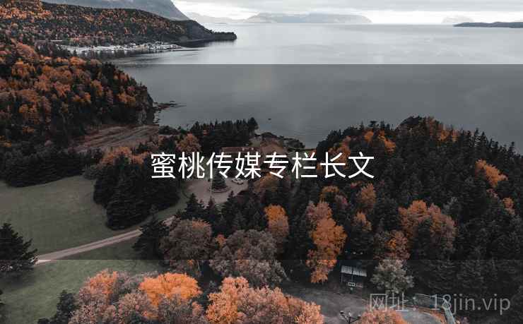 蜜桃传媒专栏长文  第2张 蜜桃传媒专栏长文  第2张