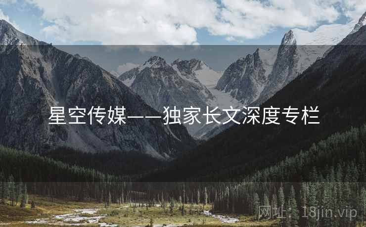星空传媒——独家长文深度专栏