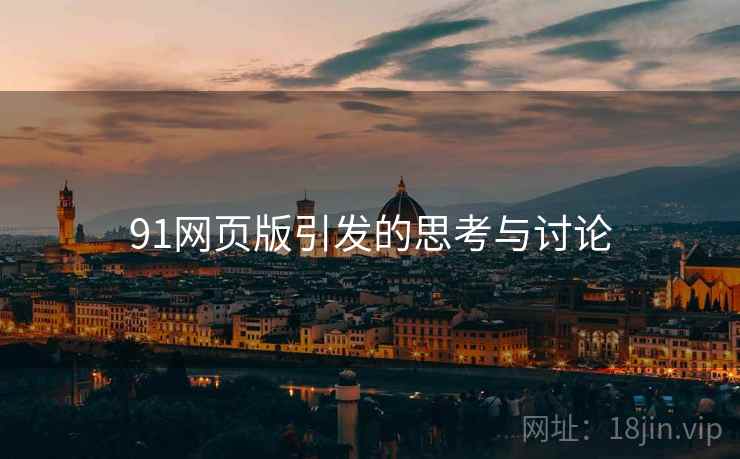 91网页版引发的思考与讨论