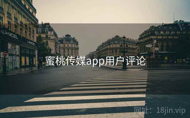 蜜桃传媒app用户评论