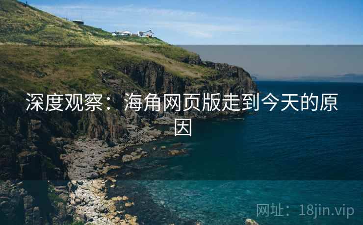 深度观察:海角网页版走到今天的原因
