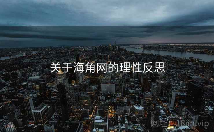 关于海角网的理性反思