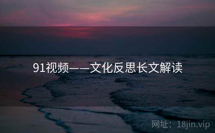91视频——文化反思长文解读