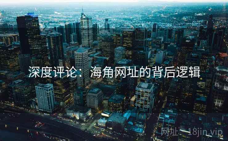 深度评论:海角网址的背后逻辑