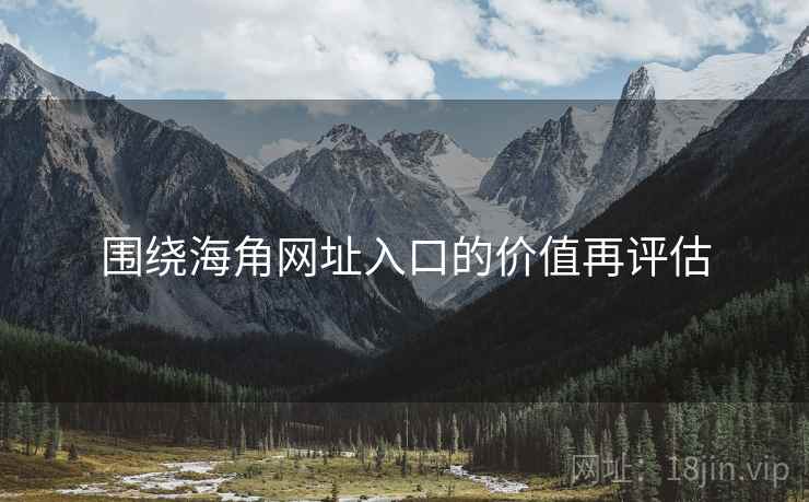 围绕海角网址入口的价值再评估